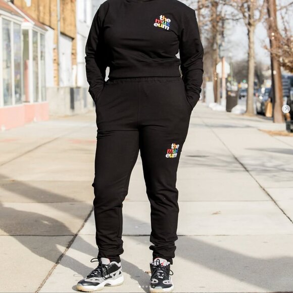 The Museum Black Sweatpants - Picture 1 of 6